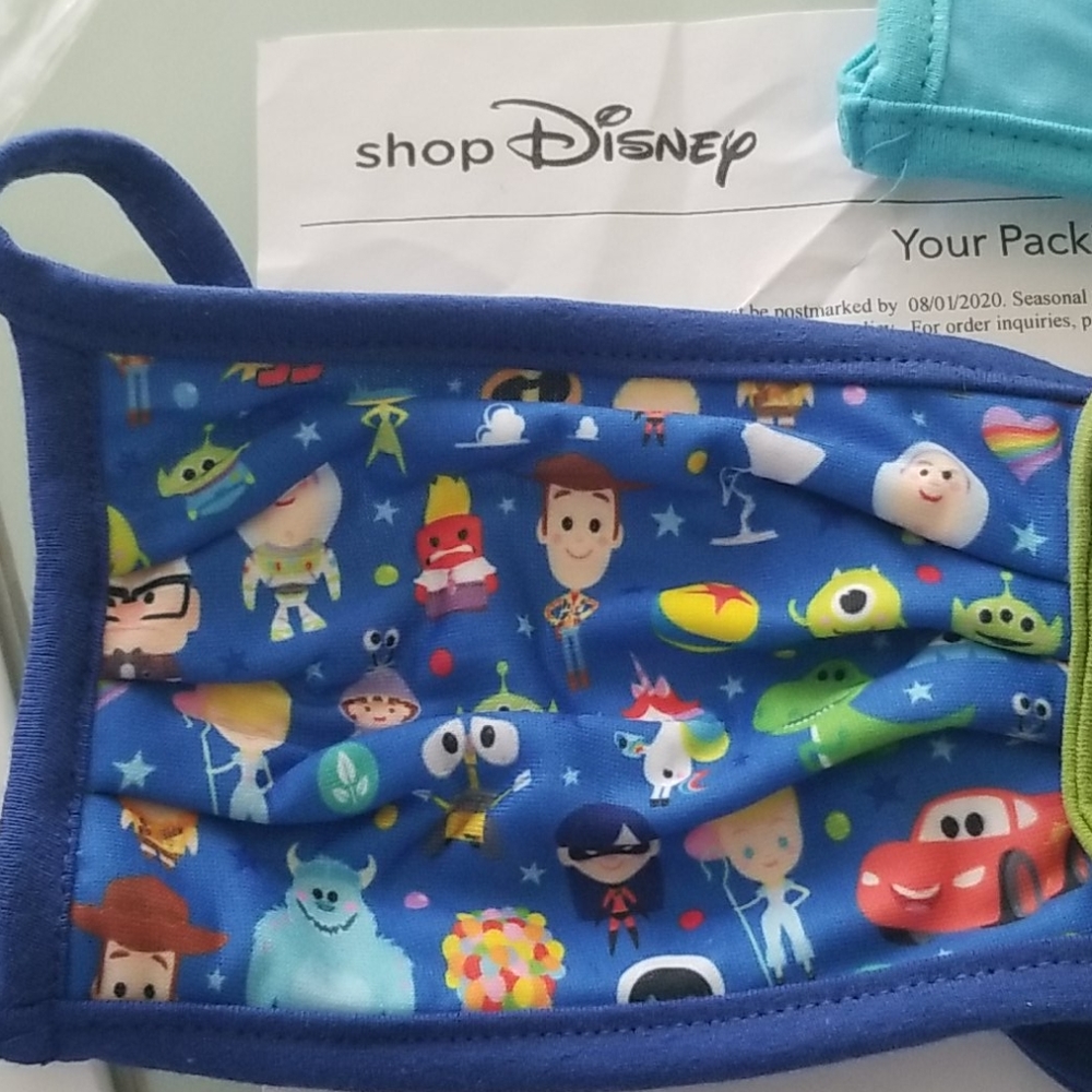 4 Cloth Face Masks Disney Characters